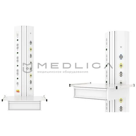 Настенная вертикальная медицинская консоль CADUCEUS CS07