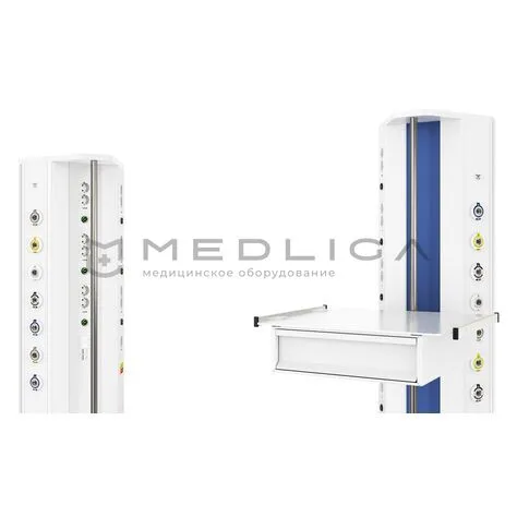 Настенная вертикальная медицинская консоль CADUCEUS CS07L